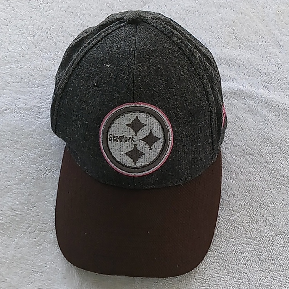 New Era Dark Gray, Brown  NFL Steelers Cap